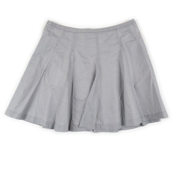 J. Crew Skirts J Crew Lightweight Pleated Grey Skirt Size 4 Poshmark